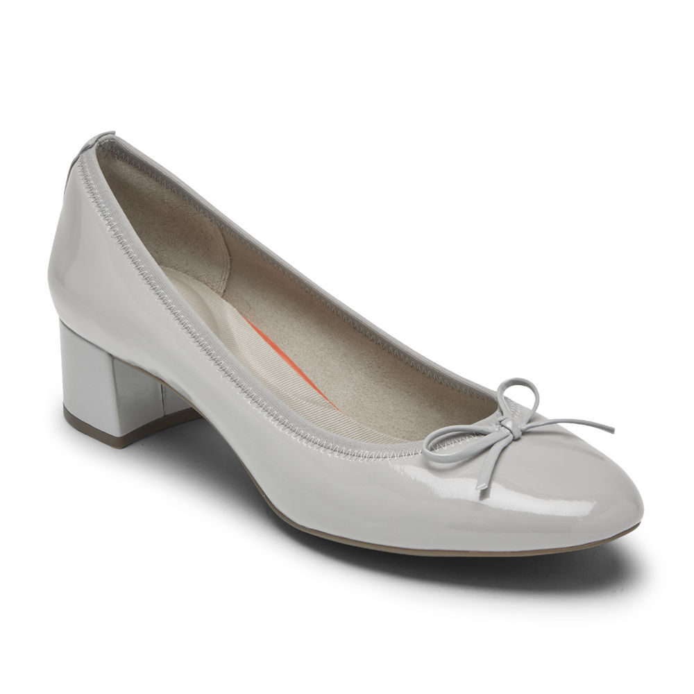 Rockport Singapore Womens Pumps - Total Motion Sydney Bow Grey - YE8715694